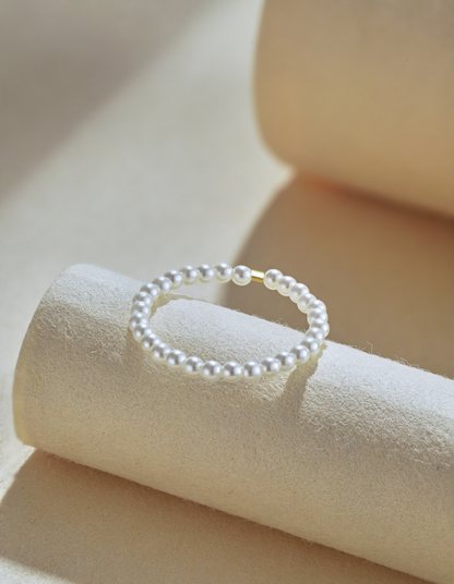 Celestia Pearl Eternity Ring