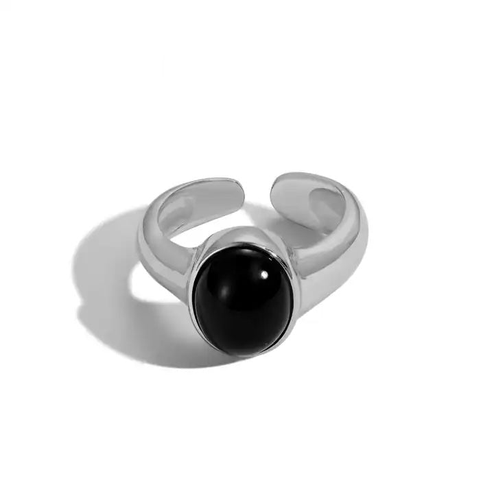 Agate Gem Statement Ring