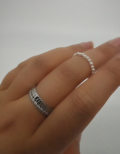 Celestia Pearl Eternity Ring